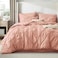 Bedsure California King Comforter Set Dusty Pink Bed in a Bag California King 7 PCS GentleSoft Bed Set Gift for Family All Season Down Alternative Comforter with Sheets Pillowcases Shams