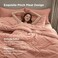 Bedsure California King Comforter Set Dusty Pink Bed in a Bag California King 7 PCS GentleSoft Bed Set Gift for Family All Season Down Alternative Comforter with Sheets Pillowcases Shams