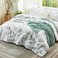 Bedsure Comforter Set Queen Size Cute Floral Bedding Comforter Set 3 Pieces 1 Soft Reversible Sage Green Botanical Flowers Comforter and 2 Pillow Shams