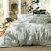 Bedsure King Size Comforter Set 7 Pieces Floral Sage Green GentleSoft Bedding Sets King Bed in a Bag with Botanical Flowers Winter Comforter Sheets Pillowcases Shams