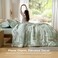 Bedsure King Size Comforter Set 7 Pieces Floral Sage Green GentleSoft Bedding Sets King Bed in a Bag with Botanical Flowers Winter Comforter Sheets Pillowcases Shams