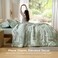 Bedsure King Size Comforter Set 7 Pieces Floral Sage Green GentleSoft Bedding Sets King Bed in a Bag with Botanical Flowers Winter Comforter Sheets Pillowcases Shams