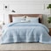Bedsure Queen Comforter Set Cooling and Warm Bed Set ICY Blue Reversible Bedding for All Season 3 Pieces 1 Queen Size Comforter 88x88 and 2 Pillow Cases20x26