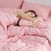 Bedsure Queen Comforter Set Baby Pink Bed in a Bag Queen Size Bedding 7 Pieces GentleSoft Pintuck Bed Set Gift for Family All Season Down Alternative Comforter with Sheets Pillowcases Shams