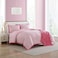 Betsey Johnson FullQueen Comforter Set Super Soft Bedding with Matching Shams Bonus Throw Included Chic Bedding Essentials Signature Hotel Solid Pink FullQueen
