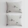 Calvin Klein King Comforter Set with Shams Floral Bedding with Matching Shams Medium Weight for All Season Aquarelle Floral Grey