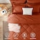 CozyLux King Size Comforter Set Burnt Orange 7 Pieces Bed in a Bag King Luxury Soft Bed Set for All Seasons Bedding Set with Down Alternative Comforter Sheets Pillowcases Shams Terracotta