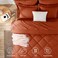 CozyLux King Size Comforter Set Burnt Orange 7 Pieces Bed in a Bag King Luxury Soft Bed Set for All Seasons Bedding Set with Down Alternative Comforter Sheets Pillowcases Shams Terracotta