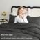 CozyLux Queen Comforter Set Dark Grey 3 Pieces Lightweight Comforters Queen Size Bedding Sets Dark Gray All Season Solid Down Alternative Comforter with 2 Pillowcases Soft Bed Set Gift for Home