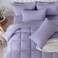 DOWNCOOL Full Size Comforter Sets 7Pcs Full Size Bedding Sets Purple All Season Down Alternative Bedding Comforter Sets with Comforter Flat Sheet Fitted Sheet 2 Pillow Shams 2 Pillowcases