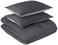 Eddie Bauer Queen Comforter Set Reversible Cotton Bedding with Matching Shams PreWashed for Added Softness Kingston Charcoal Queen