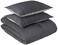 Eddie Bauer Queen Comforter Set Reversible Cotton Bedding with Matching Shams PreWashed for Added Softness Kingston Charcoal Queen