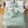 Joiedomi Floral Queen Comforter Set Sage Green Bedding Set 3 Pieces Queen Bed in a Bag with 1 Soft Reversible Botanical Flowers Comforter and 2 Pillow Shams