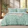 Joiedomi Floral Queen Comforter Set Sage Green Bedding Set 3 Pieces Queen Bed in a Bag with 1 Soft Reversible Botanical Flowers Comforter and 2 Pillow Shams