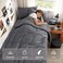 JOLLYVOGUE Twin Comforter Set UltraSoft Bed in a Bag Twin Size 5 Pieces OekoTEX Certified Bedding Set with Down Alternative Comforter Sheets Pillowcases Shams Dark Grey
