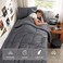 JOLLYVOGUE Twin Comforter Set UltraSoft Bed in a Bag Twin Size 5 Pieces OekoTEX Certified Bedding Set with Down Alternative Comforter Sheets Pillowcases Shams Dark Grey