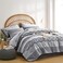 KAKIJUMN Grey Tufted Comforter Set Full Size 7 Piece Bed in a Bag Shabby Chic Boho Comforter and Sheet Set Pom Pom Textured Bed Set All Season Soft Microfiber Complete Bedding SetGreyFull