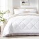 Love's cabin Loves cabin King Size Comforter Set White 7 Pieces King Bed in a Bag All Season Bedding Sets with 1 Comforter 1 Flat Sheet 1 Fitted Sheet 2 Pillowcase and 2 Pillow Sham