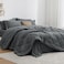 Love's cabin Loves cabin Twin XL Comforter Set Dark Grey 5 Pieces Twin XL Bed in a Bag All Season Bedding Sets with 1 Comforter 1 Flat Sheet 1 Fitted Sheet 1 Pillowcase and 1 Pillow Sham