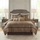 Madison Park Bellagio Cozy Comforter Set Luxurious Jaquard Traditional Damask Design All Season Down Alternative Bedding with Matching Shams Decorative Pillow King104x92 BrownGold 7 Piece
