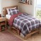 Madison Park Essentials Parkston Plaid Comforter Set Soft Brushed Microfiber College Bedding 3M Scotchguard Stain Release Cover Modern All Season Cabin Bedding Twin Twin XL Red 2 Piece
