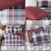 Madison Park Essentials Parkston Plaid Comforter Set Soft Brushed Microfiber College Bedding 3M Scotchguard Stain Release Cover Modern All Season Cabin Bedding Twin Twin XL Red 2 Piece