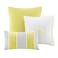 Madison Park Lola Sateen Cotton Comforter SetCasual Medallion Floral Design All Season Down Alternative Bedding Shams Bedskirt Decorative Pillows Cal King GreyYellow 7 Piece