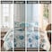 Madison Park Pebble Beach 100 Cotton Comforter Set Coastal Coral Starfish Design All Season Down Alternative Cozy Bedding with Matching Shams Decorative Pillow Queen90x90 Aqua 7 Piece