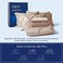 MR&HM MRHM Satin Comforter King 7 Pieces Luxurious Pinch Pleat Bedding Set with Comforter Flat Sheet Fitted Sheet Pillowcases Shams Super Silky Soft Bed Set for All Season King Champagne