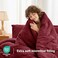 MUXHOMO 7 Pieces Queen Comforter Set Soft Bed in a Bag Queen Size All Season Bedding Set with Comforter Flat Sheet Fitted Sheet Pillowcases Shams Burgundy Red