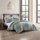 Stone Cottage Queen Comforter Set Reversible Cotton Bedding with Matching Shams Ideal Bedding Set Abingdon Dark Green Queen