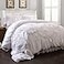 Lush Decor 3 Piece Serena Comforter Set King White