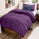 Bare Home Comforter Set TwinTwin Extra Long Size UltraSoft Goose Down Alternative Premium 1800 Series All Season Warmth TwinTwin XL Plum