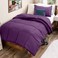 Bare Home Comforter Set TwinTwin Extra Long Size UltraSoft Goose Down Alternative Premium 1800 Series All Season Warmth TwinTwin XL Plum