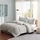 Madison Park Pure Ronan Cotton Comforter Set Casual Paisley Design All Season Alternative Down Cozy Bedding Matching Shams Decorative Pillows Blue KingCal King104x92 5 Piece