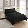 Sweet Home Full Size Comforter Set with Sheets 7Piece Bedding Collection 1 Comforter 1 Fitted Sheet 1 Flat 4 Pillowcases Deep Pocket Soft Breathable Premium Quality Ideal for All Seasons Black