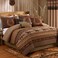 Chezmoi Collection Sedona 7piece Southwestern Wild Horses Microsuede Bedding Comforter Set King