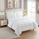Sweet Home Collection 7 Piece Comforter Set Bag Solid Color All Season Soft Down Alternative Blanket Luxurious Microfiber Bed Sheets White Queen