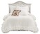 Lush Decor Ella Ruffle Lace Comforter 2 Piece Set Twin Ivory Cute Comforter Twin Bedding Set White Bedding Coquette Decor White Lace Trim Ruffle Trim