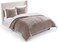 UGG Blissful Queen Comforter Set with 2 Pillow Shams Reversible Fluffy Bed Comforter Ultra Warm Winter Bed Set Down Alternative Bedding FullQueen Size Light Brown Fawn
