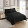 Sweet Home Collection 5 Piece Comforter Set Bag Solid Color All Season Soft Down Alternative Blanket Luxurious Microfiber Bed Sheets Black Twin XL