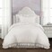 Lush Decor Comforter Set Soft Ruffled Bedding with Matching Sham Cozy Essentials Elegant Bedroom Decor Reyna White Twin XL