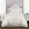Lush Decor Comforter Set Soft Ruffled Bedding with Matching Sham Cozy Essentials Elegant Bedroom Decor Reyna White Twin XL