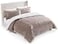 UGG Blissful Comforter Set with 2 Pillow Shams Warm Winter Bedding Fluffy Reversible Down Alternative Bedding KingCalifornia King Size Comforter Set Brown Fawn