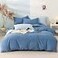 Luxlovery Lake Blue Comforter Set Queen Women Men Bedding Comforter Sets Haze Blue Quilt Blanket Comfy Soft Lightweight Bedding Set for Adults Teens