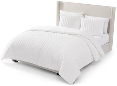 UGG Kenzie FullQueen Comforter Set with 2 Pillow Shams Plush Faux Fur Bedding Soft Warm Down Alternative Comforter Washable Hypoallergenic Fluffy Blanket Set for Bedroom FullQueen Size White Snow