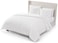 UGG Kenzie FullQueen Comforter Set with 2 Pillow Shams Plush Faux Fur Bedding Soft Warm Down Alternative Comforter Washable Hypoallergenic Fluffy Blanket Set for Bedroom FullQueen Size White Snow