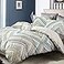 SLEEPBELLA Comforter Queen Size 600 Thread Count Golden Yellow Dark Blue Bohemian Pattern Printed on White Reversible Comforter SetsDown Alternative Bedding Set 3Pcs Queen Teal Geometric