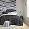 Comfort Spaces 17 Piece Bed in A Bag Comforter Set Include Sheets with 2 Side Pockets All Season Cozy Bedding and Bedroom Organizer College Dorm Room Essentials Queen Vincent Black