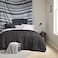 Comfort Spaces 17 Piece Bed in A Bag Comforter Set Include Sheets with 2 Side Pockets All Season Cozy Bedding and Bedroom Organizer College Dorm Room Essentials Queen Vincent Black